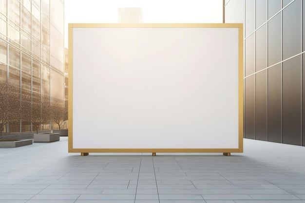 Blank projection screen near black wall indoors Space for design