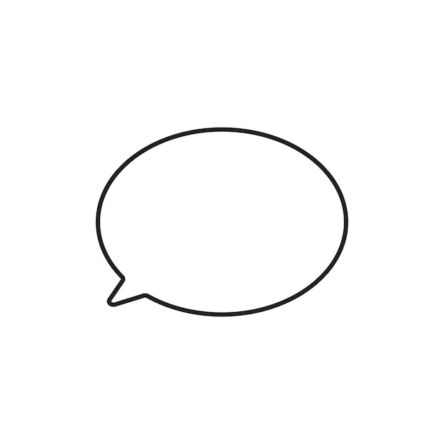 Blank speech bubble vector design