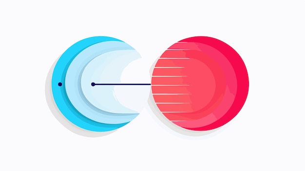 Blank Venn Diagram Merge Two Lined Circles Chart