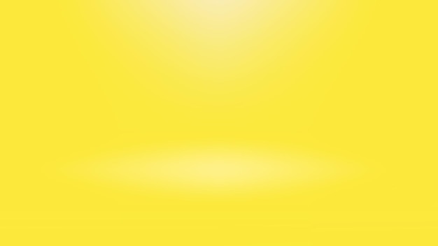 blank yellow product display background with lighting studio room effect