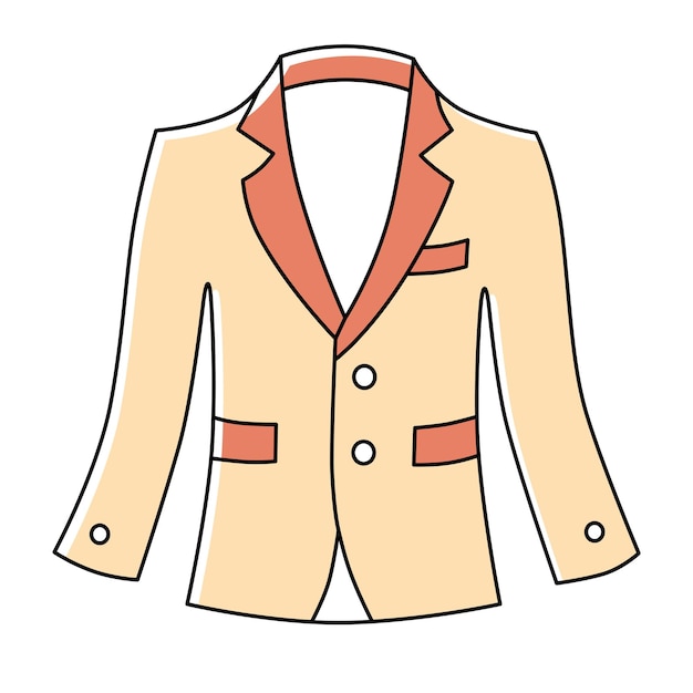 Vector blazer or suit jacket