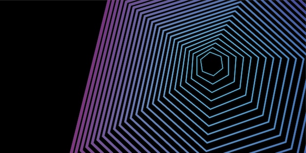 Blend gradient illustration with lines 3d abstract violet geometrical template with blend shapes