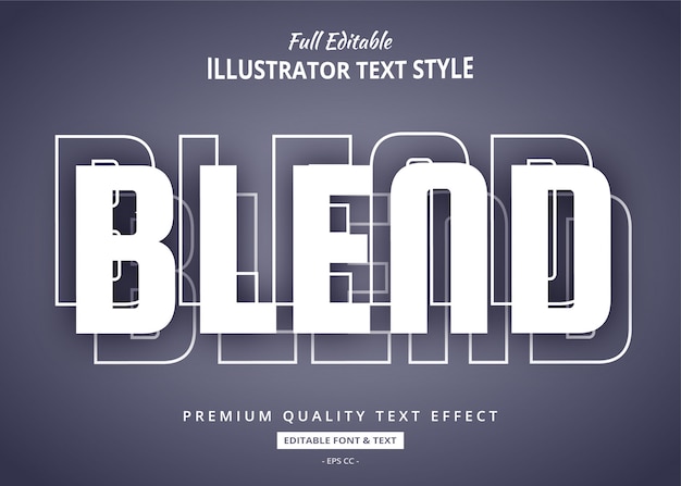 Blend Shadow Text Style Effect