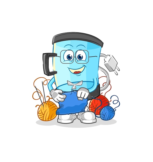 Vector blender tailor mascot cartoon vector