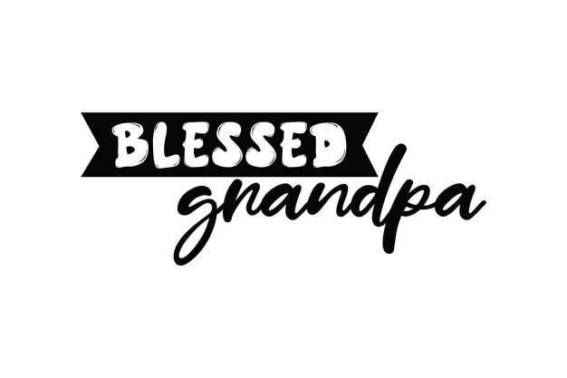 Vector blessed grandpa 1