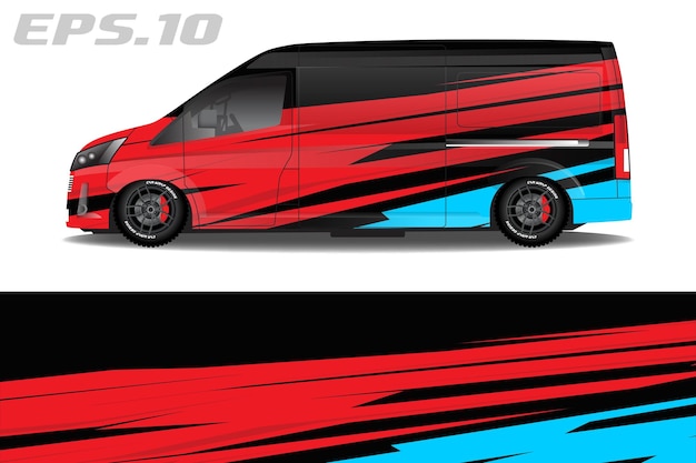 blind van vector livery racing car design