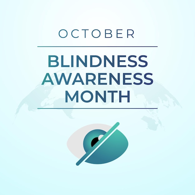 Blindness awareness month design template