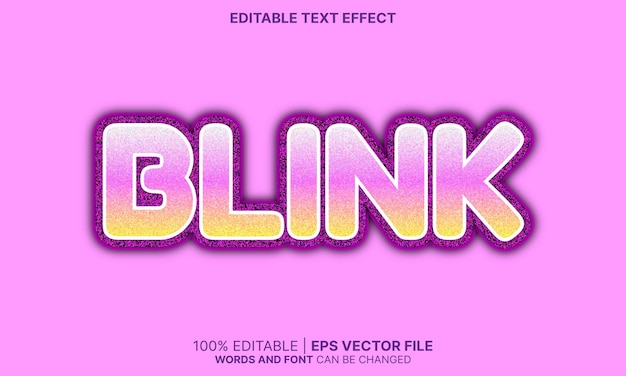 Blink text effect