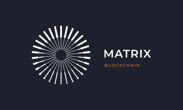 Blockchain logo logotype sign