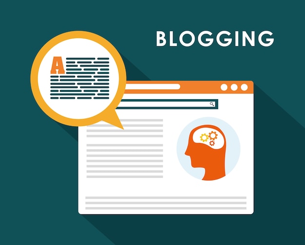 Blog, blogging and blogglers theme