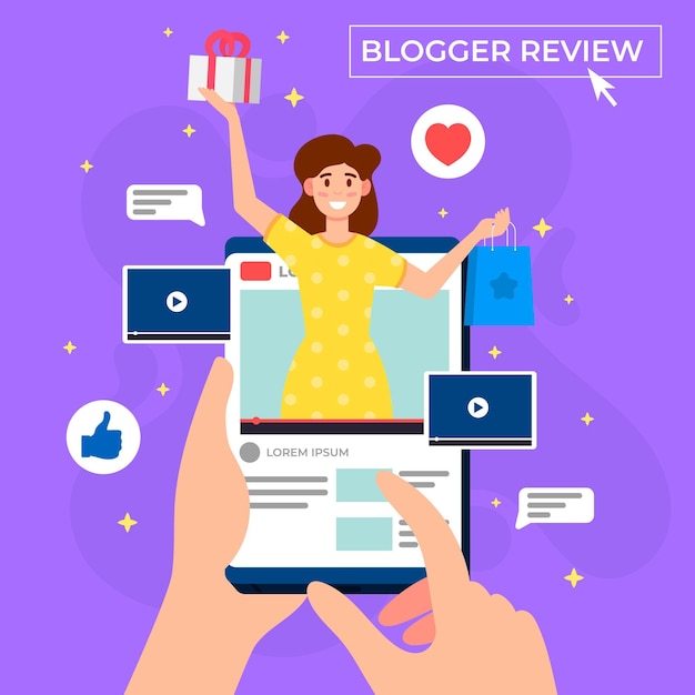 Blogger review design