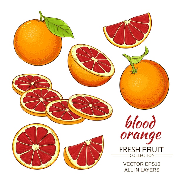 Blood orange fruit