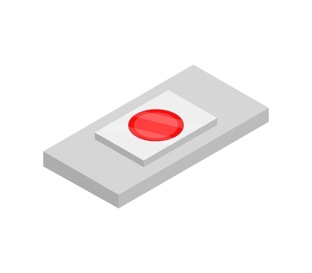 Blood on slide isometric