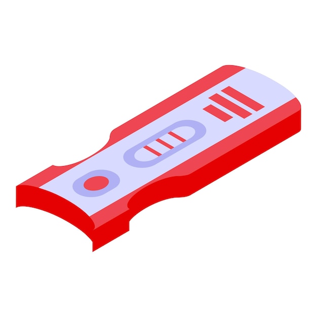 Blood test result icon isometric vector Lab report Health analysis check