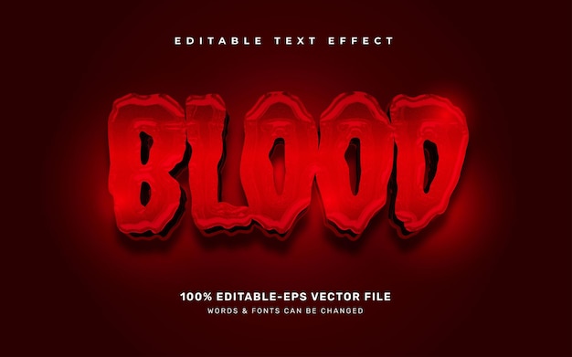 Blood text effect