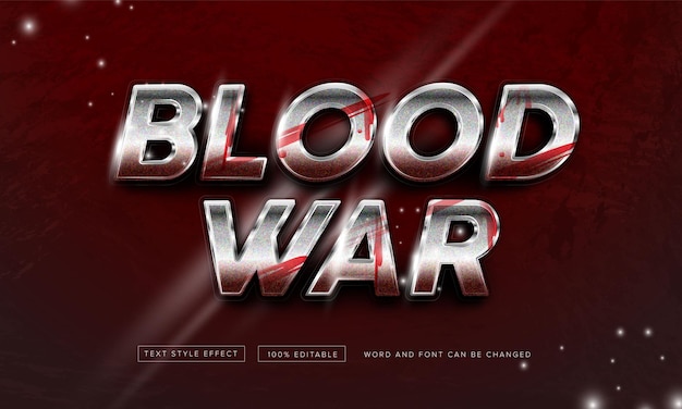 Blood war on chrome text effect free download