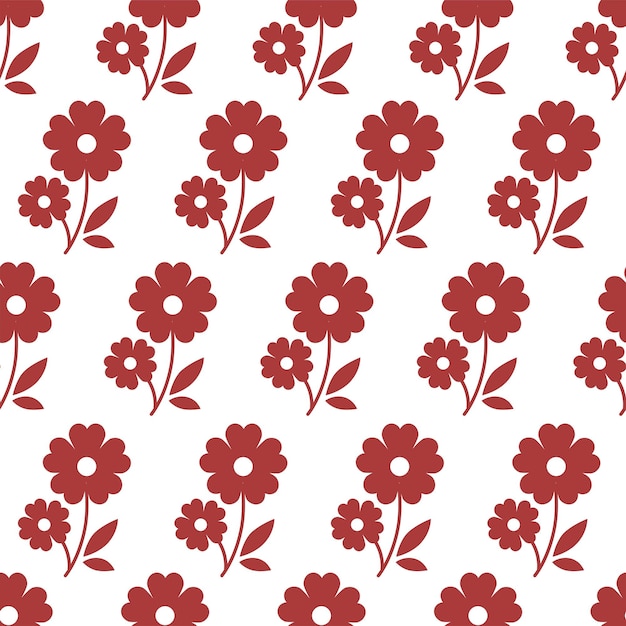 Blooming flowers print flora in blossom pattern