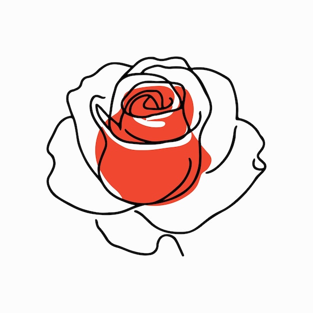 Blooming Rose with Red Shade Generative AI