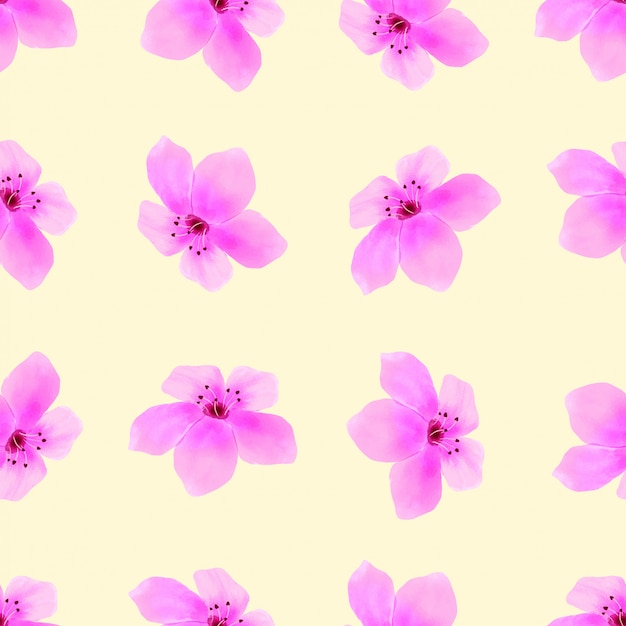 blosson flower seamless pattern spring pink 