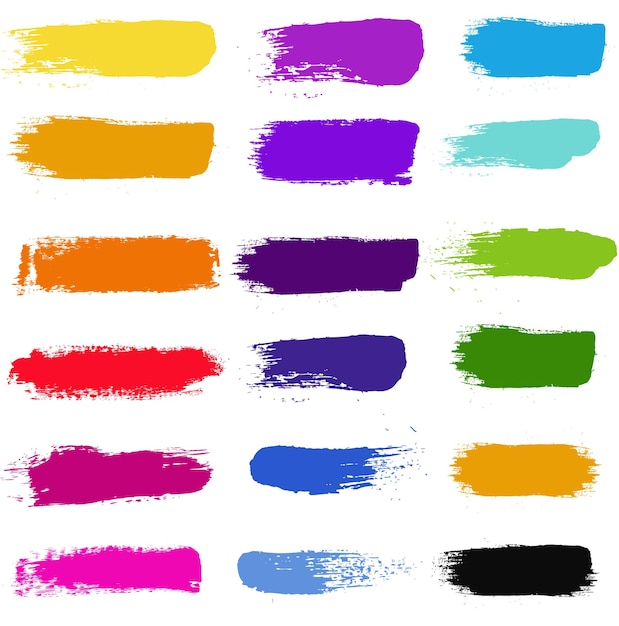 Blots For Design Isolated White Background