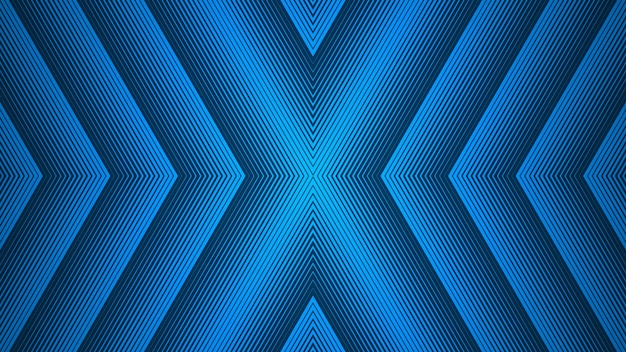 Blue abstract background in the form of a cross using lines as the main elements