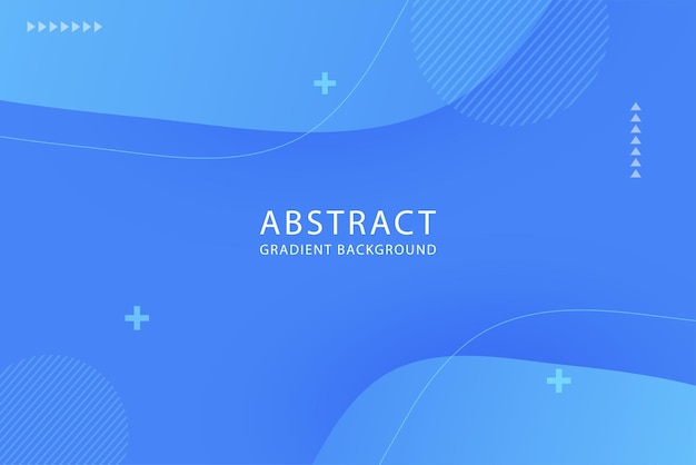 Blue Abstract banner design with gradient color.