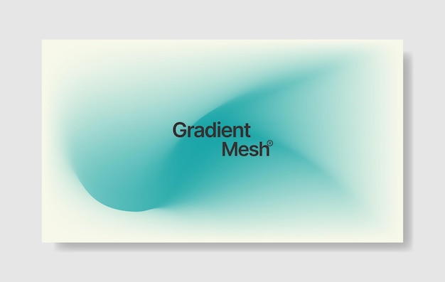 Vector blue abstract blurred gradient mesh background