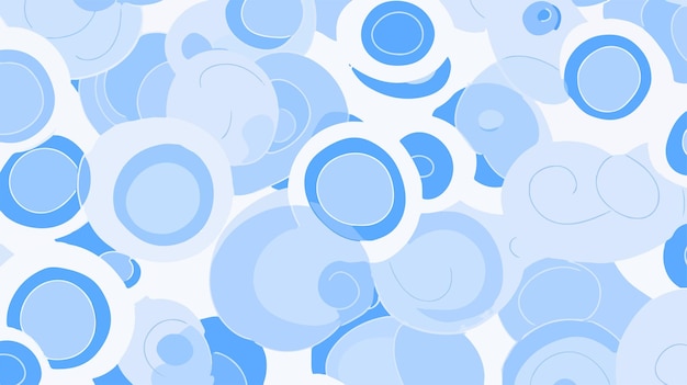 Vector a blue abstract pattern of circles with circles like circles and circles