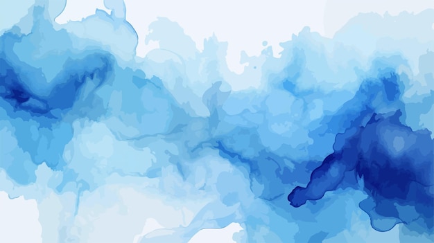 Blue Abstract Watercolor Background