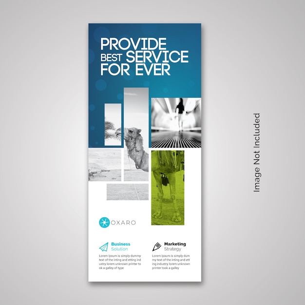 Blue Accent Business Rollup X-Banner