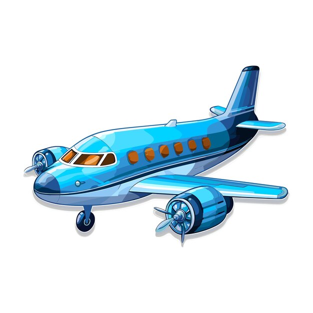 a blue airplane with the word quot air quot on the front