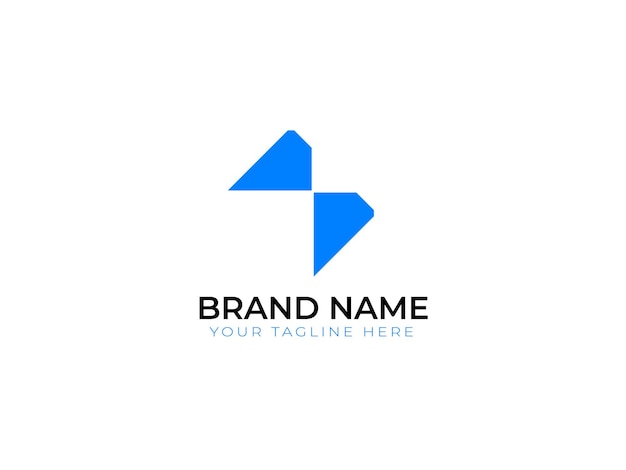 a blue arrow pointing to the right and the word brand name name