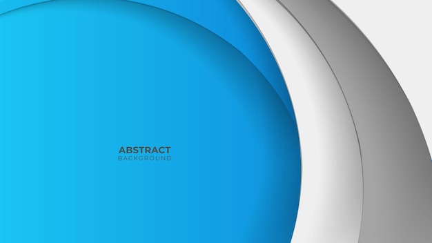 Blue background with modern corporate concept. Paper layer circle blue abstract background. Curves and lines use for banner, presentation, cover, poster, wallpaper, design with space for text