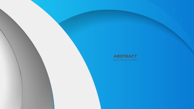 Blue background with modern corporate concept. Paper layer circle blue abstract background. Curves and lines use for banner, presentation, cover, poster, wallpaper, design with space for text