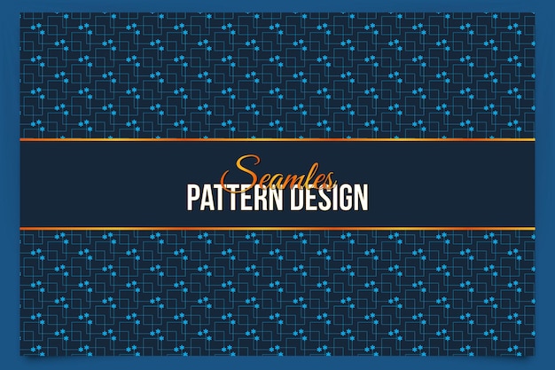 a blue background with a pattern design design that says quot pattern design quot