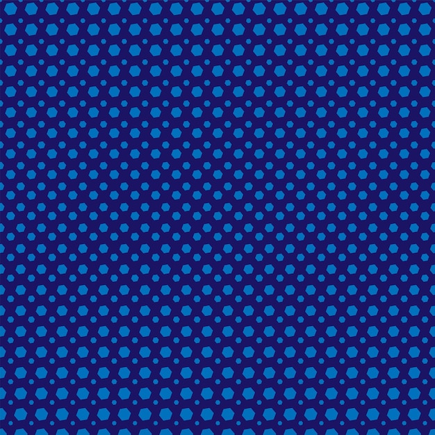 Blue background with polygons of different size