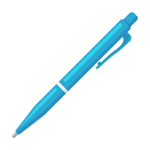 Blue ball pen