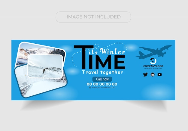 Vector a blue banner that says its time together