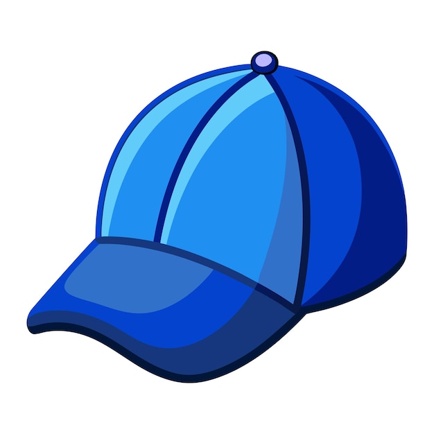 Vector blue baseball cap vector illustration