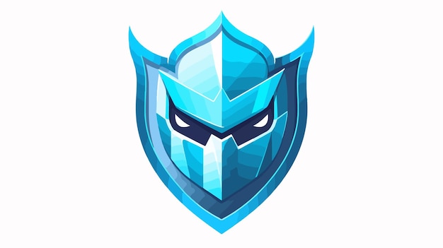 Vector a blue and blue shield with a blue design that sayss ahoodon it