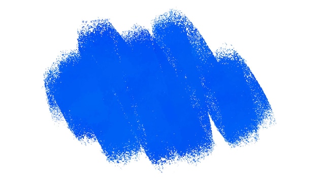 blue brush stroke isolated on white background