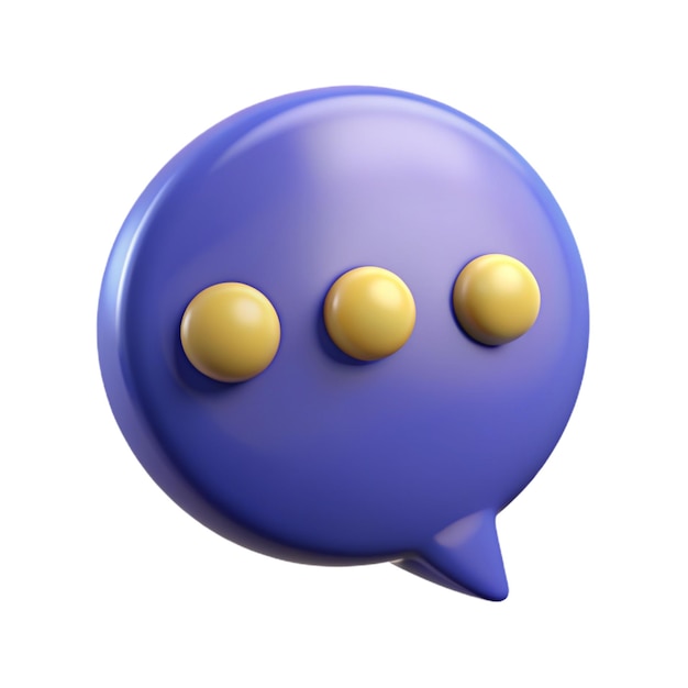 a blue bubble chat