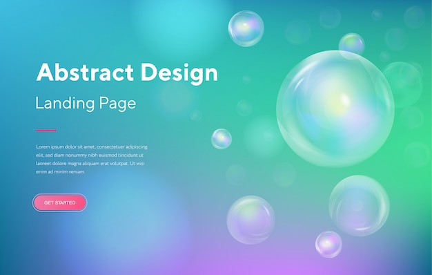 Blue bubble soap Landing Page