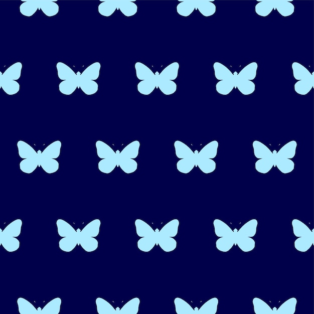 Blue butterfly background