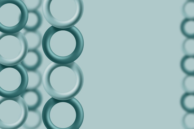 BLUE CHAIN 3D ELEMENTS BACKGROUND