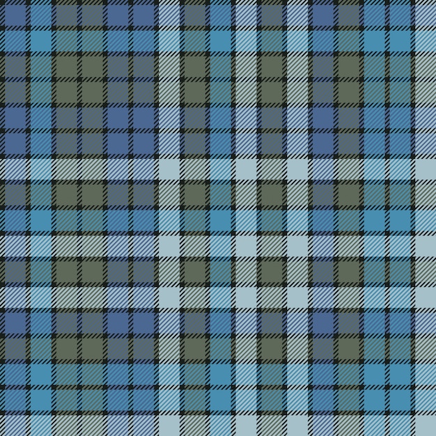 Blue check plaid fabric texture textile seamless pattern