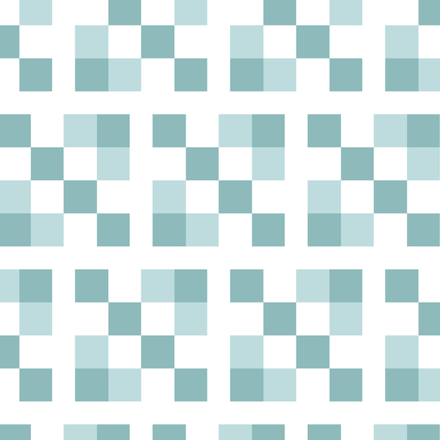 Blue checkered pattern with white background