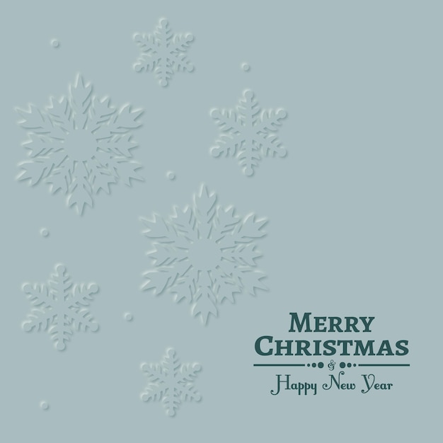 Blue Christmas greeting card