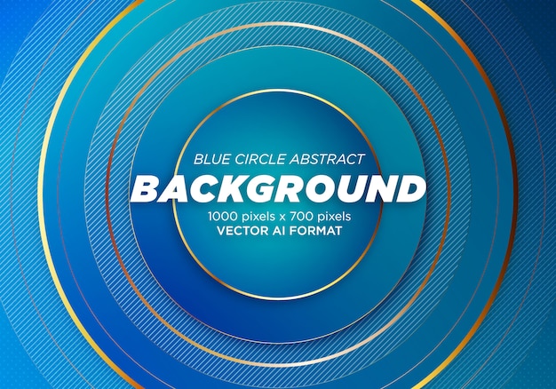 Blue Circle Abstract Background