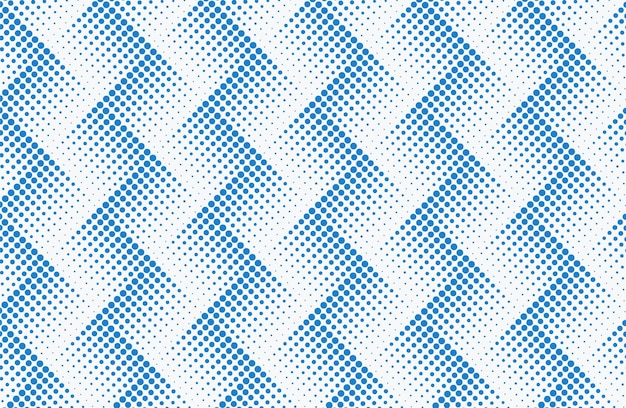 Blue color seamless halftone pattern